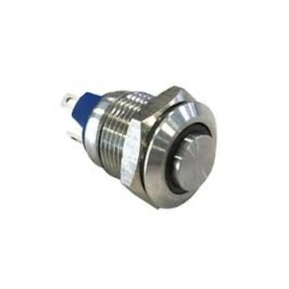 Bulgin MAV0120 Series Panel Mount Momentary Push Button Switch SPST 12 mm Cutout Silver Actuator MAV0120