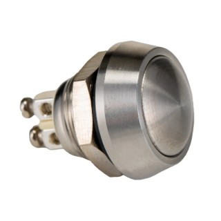 Bulgin Momentary Push Button Switch Panel Mount 12 mm Cutout SPST 2A 36V IP67 MMP0120