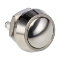 Bulgin Push Button Switch Panel Mount Momentary SPST 12 mm Cutout IP67 36 V DC/AC 2A MMP0120
