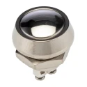 Bulgin Push Button Switch Panel Mount Momentary SPST 12 mm Cutout IP67 36 V DC/AC 2A MMP0120