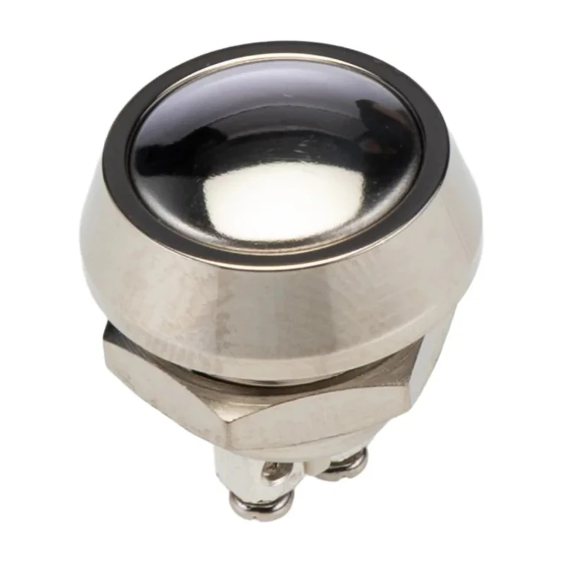 Bulgin Push Button Switch Panel Mount Momentary SPST 12 mm Cutout IP67 36 V DC/AC 2A MMP0120