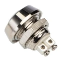 Bulgin Push Button Switch Panel Mount Momentary SPST 12 mm Cutout IP67 36 V DC/AC 2A MMP0120