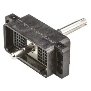 ITT Cannon DL 2.54 mm Pitch CanNon-ZIF Plug Body, Straight Male, 60 Way DL3-60P