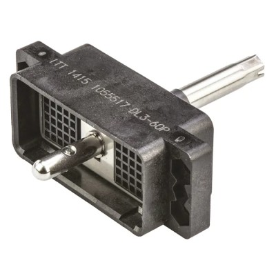 ITT Cannon DL 2.54 mm Pitch CanNon-ZIF Plug Body, Straight Male, 60 Way DL3-60P