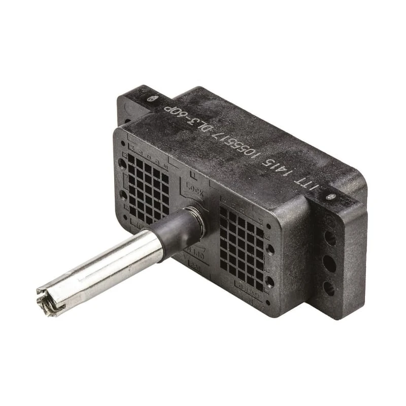 ITT Cannon DL 2.54 mm Pitch CanNon-ZIF Plug Body, Straight Male, 60 Way DL3-60P