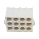 TE Connectivity Universal MATE-N-LOK Series Straight Through Hole PCB Header, 12 Contacts, 6.35 mm Pitch, 3 Rows 350713-1