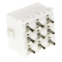 TE Connectivity Universal MATE-N-LOK Series Straight Through Hole PCB Header 9 Contacts 6.35 mm Pitch 3 Row 350712-1