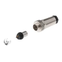 binder Circular Connector Cable Mount 2 Contacts 4A 125V IP67 Metal Housing 712 Series 99.0401.10.02