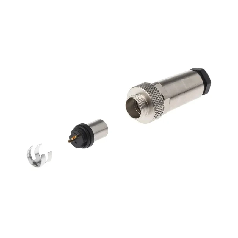 binder Circular Connector Cable Mount 2 Contacts 4A 125V IP67 Metal Housing 712 Series 99.0401.10.02