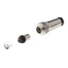 binder Circular Connector Cable Mount 2 Contacts 4A 125V IP67 Metal Housing 712 Series 99.0401.10.02
