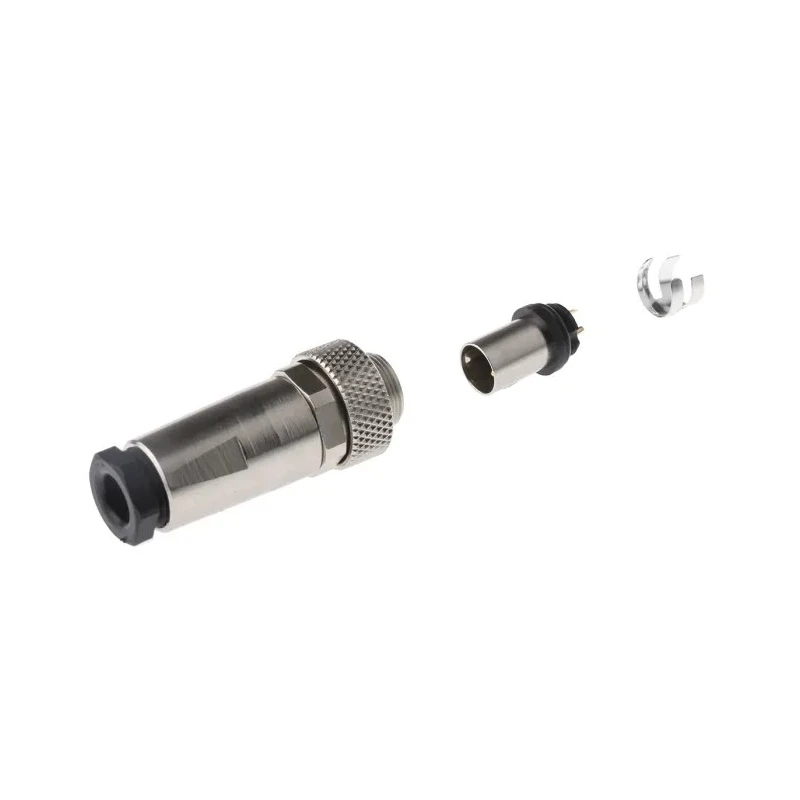 binder Circular Connector Cable Mount 2 Contacts 4A 125V IP67 Metal Housing 712 Series 99.0401.10.02