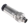 binder Industrial Circular Connector 3 Contacts, Cable Mount, M9 Plug Male, IP67, Metal Housing, 125V, 4A, 712 99.0405.10.03