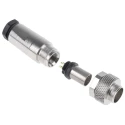 binder Industrial Circular Connector 3 Contacts, Cable Mount, M9 Plug Male, IP67, Metal Housing, 125V, 4A, 712 99.0405.10.03
