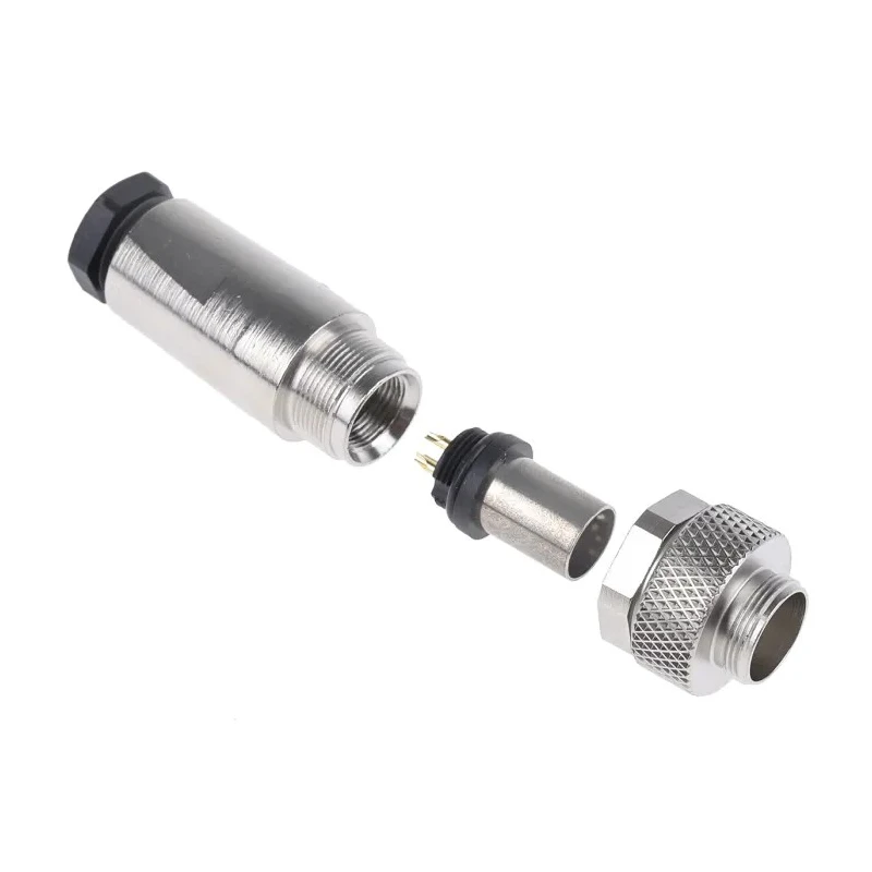 binder Industrial Circular Connector 3 Contacts, Cable Mount, M9 Plug Male, IP67, Metal Housing, 125V, 4A, 712 99.0405.10.03