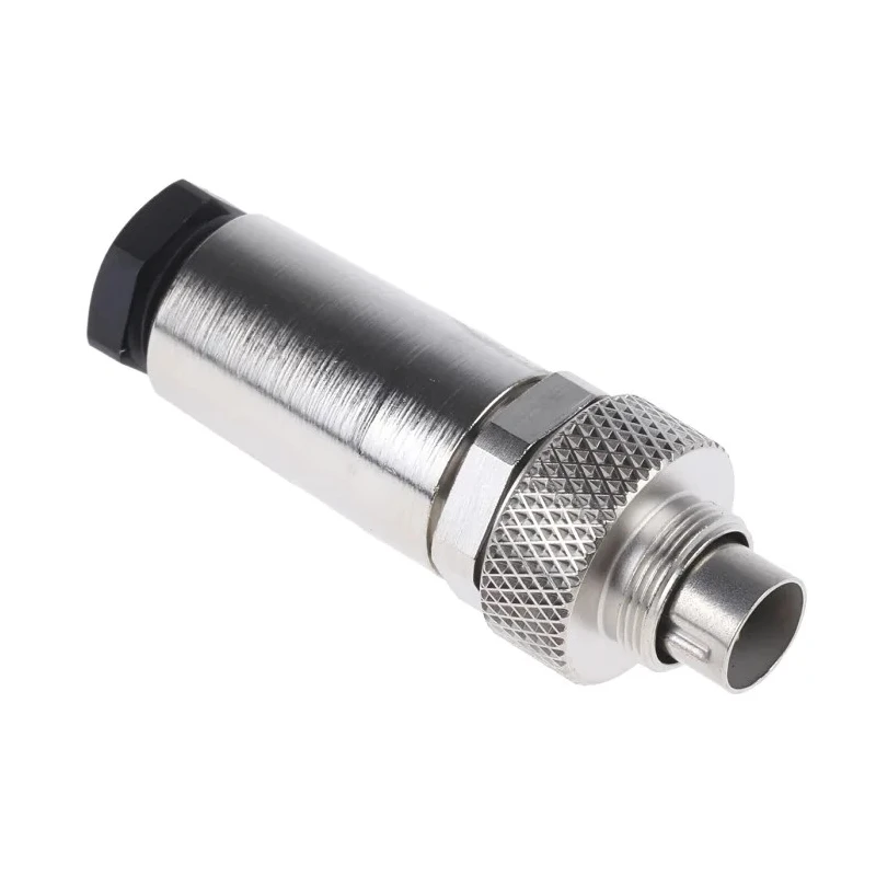 binder Circular Connector 5 Contacts Cable Mount M9 Plug Male IP67 Nickel Housing 125V 3A Gold Contacts 712 99.0413.10.05