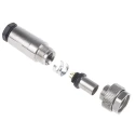 binder Circular Connector 5 Contacts Cable Mount M9 Plug Male IP67 Nickel Housing 125V 3A Gold Contacts 712 99.0413.10.05