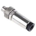 binder Circular Connector 5 Contacts Cable Mount M9 Plug Male IP67 Nickel Housing 125V 3A Gold Contacts 712 99.0413.10.05