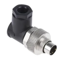 binder Circular Connector 2 Contacts Cable M9 Plug Male IP67 Metal Housing 125V 4A Series 712 99-0401-70-02
