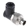 binder Circular Connector 2 Contacts Cable M9 Plug Male IP67 Metal Housing 125V 4A Series 712 99-0401-70-02