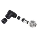 binder Circular Connector 2 Contacts Cable M9 Plug Male IP67 Metal Housing 125V 4A Series 712 99-0401-70-02