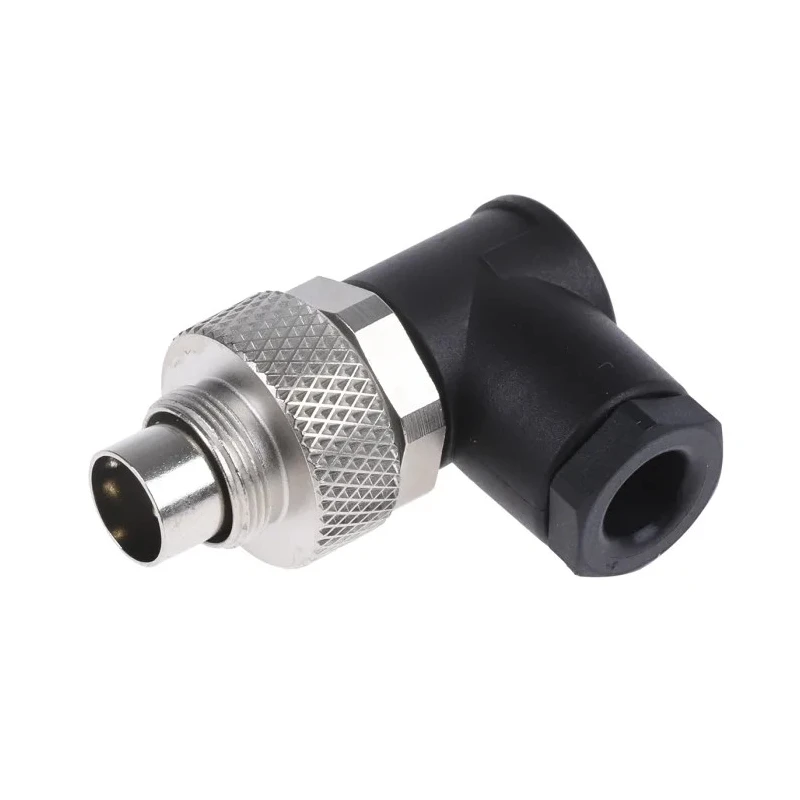 binder Circular Connector 2 Contacts Cable M9 Plug Male IP67 Metal Housing 125V 4A Series 712 99-0401-70-02
