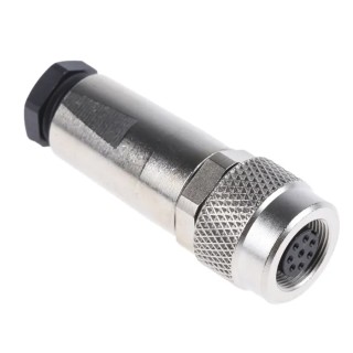 binder Circular Connector 8 Contacts Cable Mount M9 Socket Female IP67 712 Series 