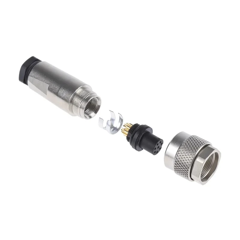 binder Circular Connector 8 Contacts Cable Mount M9 Socket Female IP67 712 Series 