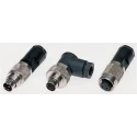 binder Circular Connector, 8 Contacts, Cable Mount, M9 Connector Size, Plug Male IP67, 125V, 1A, Metal 99.0425.70.08