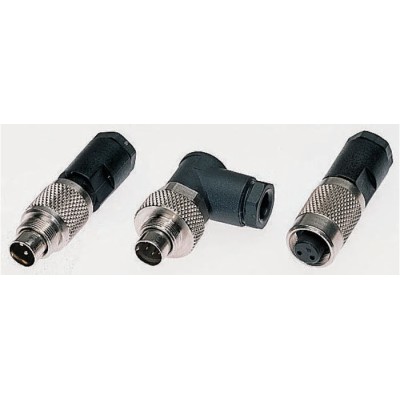 binder Circular Connector, 8 Contacts, Cable Mount, M9 Connector Size, Plug Male IP67, 125V, 1A, Metal 99.0425.70.08