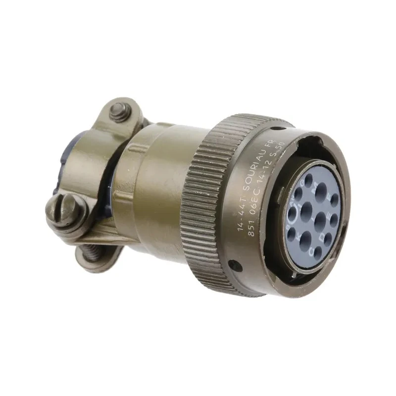 Souriau Sunbank by Eaton MIL Spec Circular Connector 12 Way Copper Alloy Straight Cable Connector Male Female 85106EC1412S50