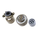 Souriau Sunbank by Eaton MIL Spec Circular Connector 12 Way Copper Alloy Straight Cable Connector Male Female 85106EC1412S50