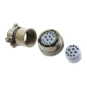 Souriau Sunbank by Eaton MIL Spec Circular Connector 12 Way Copper Alloy Straight Cable Connector Male Female 85106EC1412S50