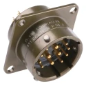 Souriau Sunbank by Eaton Copper Alloy Straight 12 Way Panel Mount MIL Spec Circular Connector 500V 13A 85102E1412P50