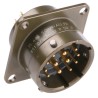 Souriau Sunbank by Eaton Copper Alloy Straight 12 Way Panel Mount MIL Spec Circular Connector 500V 13A 85102E1412P50