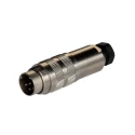 binder Circular Connector, 6 Contacts, Cable Mount, Male Socket, IP67, 250V, 5A, Miniature Shell Size 18.5 mm 99.5121.15.06