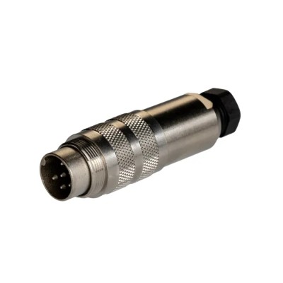 binder Circular Connector, 6 Contacts, Cable Mount, Male Socket, IP67, 250V, 5A, Miniature Shell Size 18.5 mm 99.5121.15.06