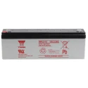 Yuasa 12 V Faston F1 Sealed Lead Acid Battery 2.3 Ah AGM Construction NP2.3-12