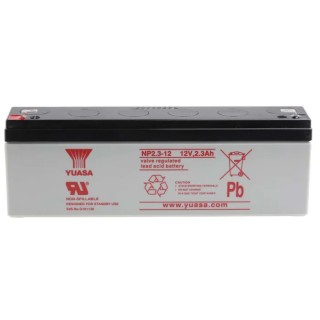 Yuasa 12 V Faston F1 Sealed Lead Acid Battery 2.3 Ah AGM Construction NP2.3-12