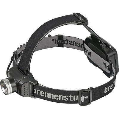 brennenstuhl LED Head Torch 200 lm 100 m Range Black Plastic Housing 3x AA Batteries 1678780