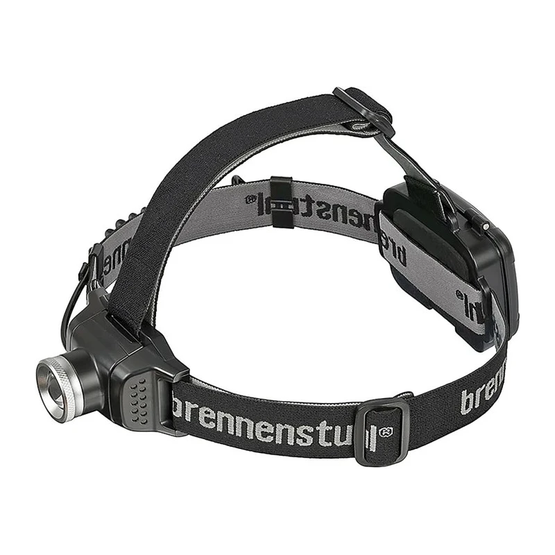 brennenstuhl LED Head Torch 200 lm 100 m Range Black Plastic Housing 3x AA Batteries 1678780