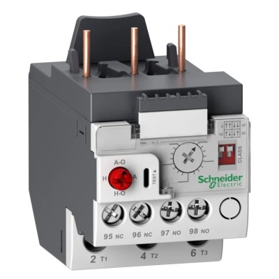 Schneider Electric TeSyS LR Thermal Overload Relay 1 NO/1 NC 0.1-0.5A Adjustable Current Range 3P LR9D01