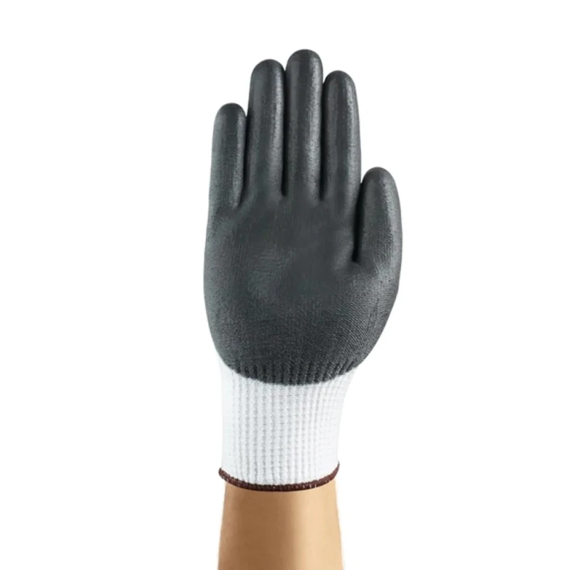 Ansell HyFlex 11-735 White Nylon Cut Resistant Work Gloves Size 10 Polyurethane Coating 11735100
