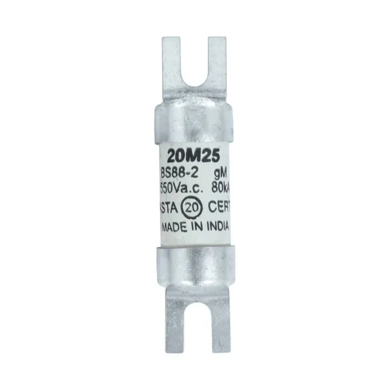Eaton 20A British Standard Fuse A1 550V AC High Rupture Capacity Offset Bolted Tag Mounting NITD20M25