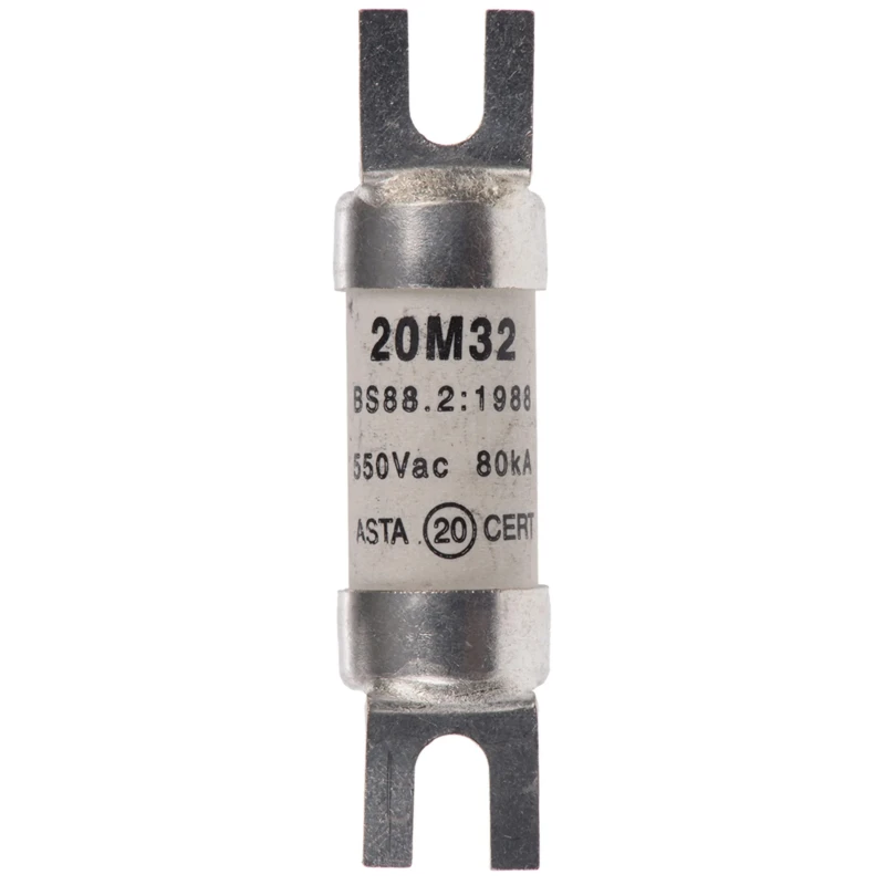 Eaton 20A British Standard Fuse A1 550V AC High Rupture Capacity 42.5 mm NITD20M32