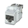 Phoenix Contact CUC Series RJ45 Connector Female Panel Mount Cat6a Shielded Straight 1 Port 8 Way RJ45