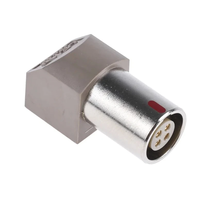 LEMO Circular Connector 4 Contacts Panel Mount 12.6 mm Socket Female Push Pull 1B Series EPG.1B.304.HLN