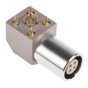 LEMO Circular Connector 4 Contacts Panel Mount 12.6 mm Socket Female Push Pull 1B Series EPG.1B.304.HLN