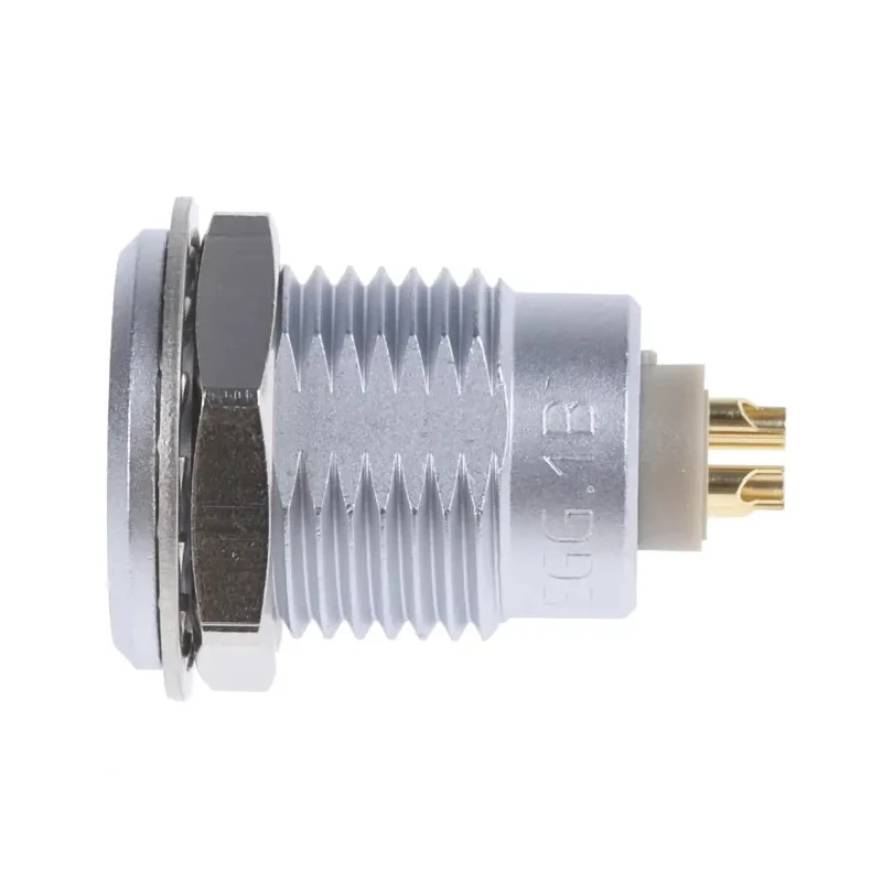 LEMO Circular Connector Panel Mount 4 Contacts 14 mm Socket Female IP50 1B Series EGG.1B.304.CLL