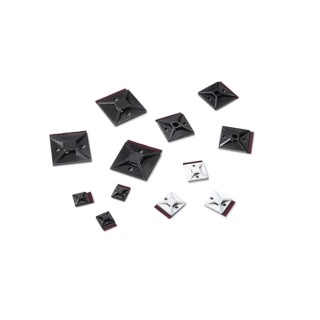 HellermannTyton Black Polyamide 66 Cable Tie Mount 4.4 mm Cable Tie Width Acceptance 19 mm x 19 mm 151-02244 MB3APT-A-PA66-BK