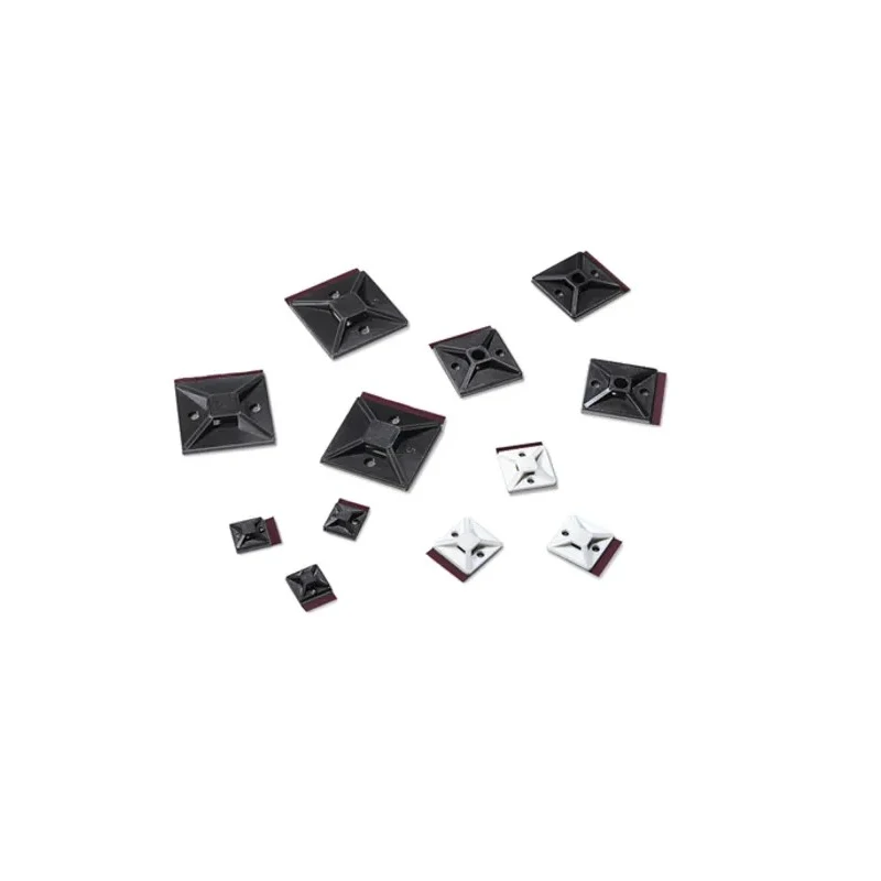 HellermannTyton Black Polyamide 66 Cable Tie Mount 4.4 mm Cable Tie Width Acceptance 19 mm x 19 mm 151-02244 MB3APT-A-PA66-BK
